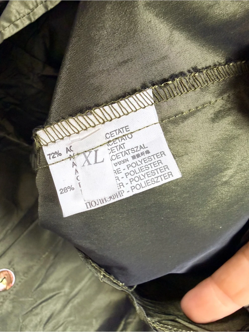 Ross Mayer Olive Green Two piece Taffeta Dress Suite Jacket & Layered Skirt Set